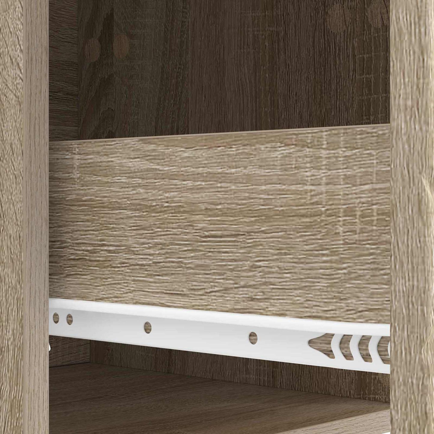 vidaXL Wall-Mounted Side Table 2 pcs Sonoma Oak 34.5 x 33 x 20 cm