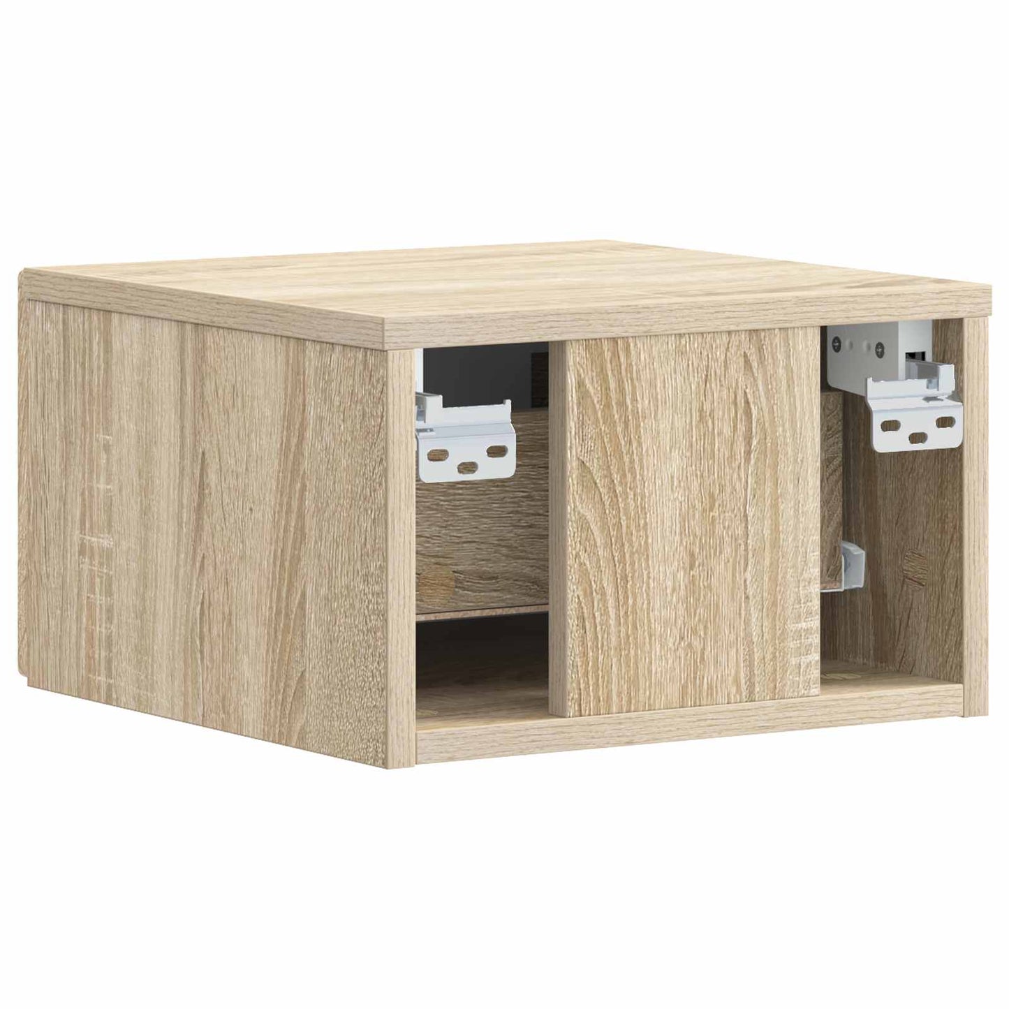 vidaXL Wall-Mounted Side Table 2 pcs Sonoma Oak 34.5 x 33 x 20 cm