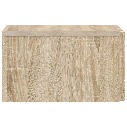 vidaXL Wall-Mounted Side Table 2 pcs Sonoma Oak 34.5 x 33 x 20 cm