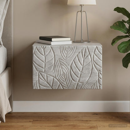 vidaXL Wall-Mounted Side Table Concrete Grey 34.5 x 33 x 20 cm
