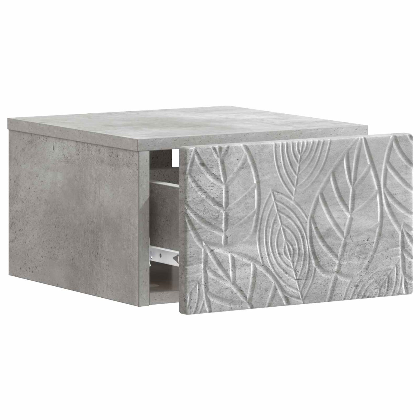 vidaXL Wall-Mounted Side Table Concrete Grey 34.5 x 33 x 20 cm