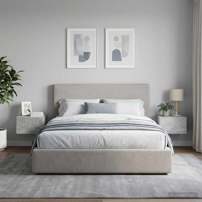 vidaXL Wall-Mounted Side Table 2 pcs Concrete Grey 34.5 x 33 x 20 cm