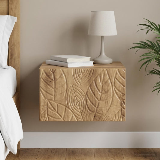 vidaXL Wall-Mounted Side Table Artisan Oak 34.5 x 33 x 20 cm