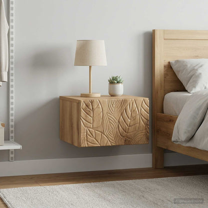 vidaXL Wall-Mounted Side Table 2 pcs Artisan Oak 34.5 x 33 x 20 cm