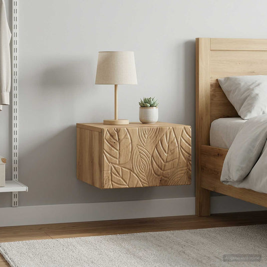 vidaXL Wall-Mounted Side Table 2 pcs Artisan Oak 34.5 x 33 x 20 cm
