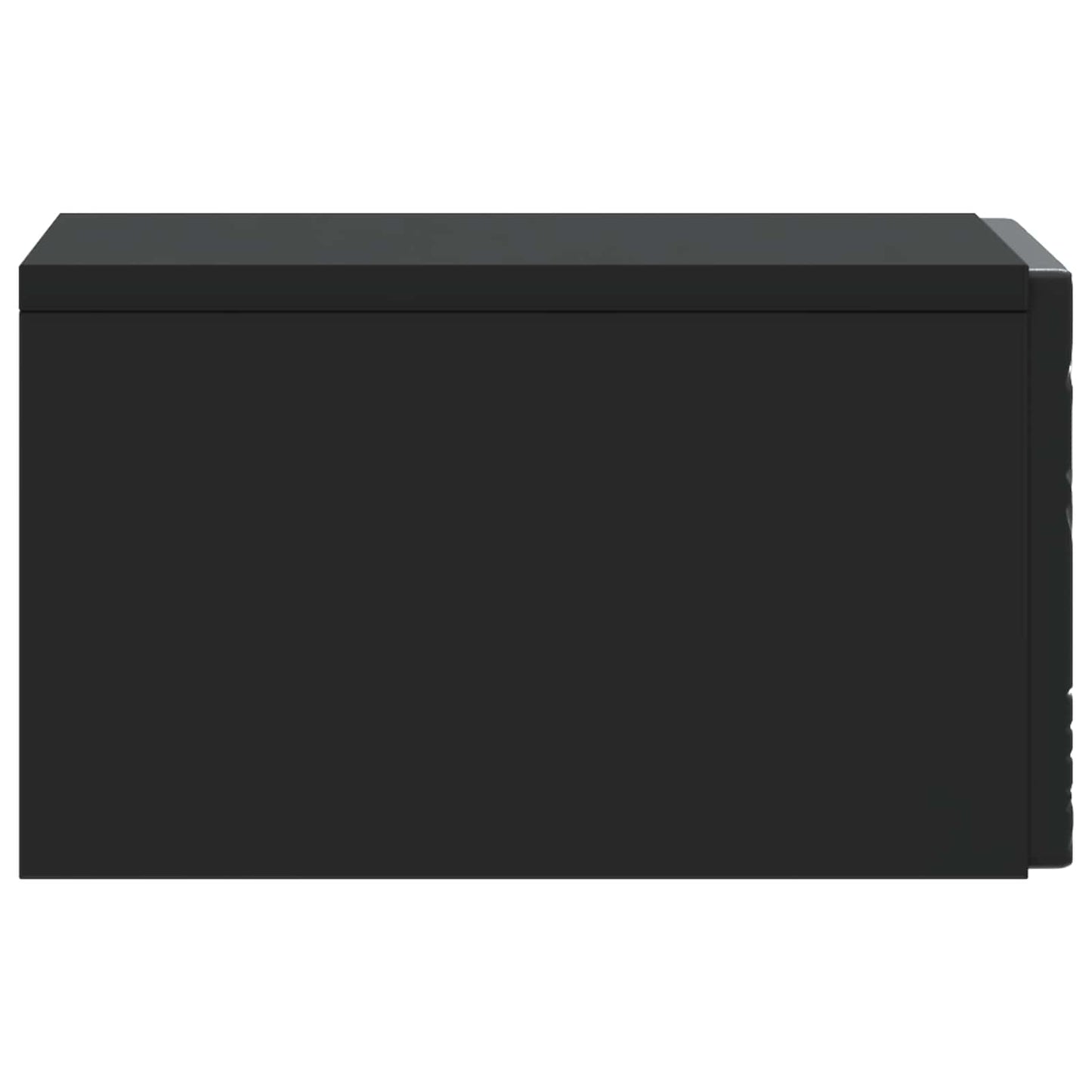 vidaXL Wall-Mounted Bedside Cabinet 2 pcs Black 49 x 34.5 x 20 cm