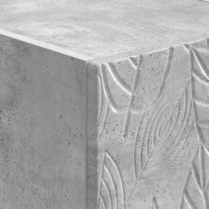 vidaXL Wall-Mounted Bedside Cabinet 2 pcs Concrete Grey