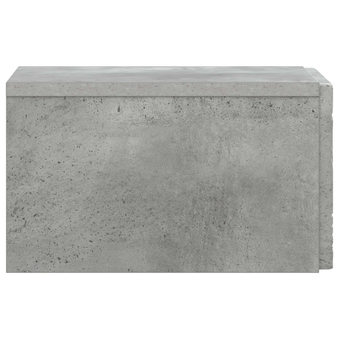 vidaXL Wall-Mounted Bedside Cabinet 2 pcs Concrete Grey