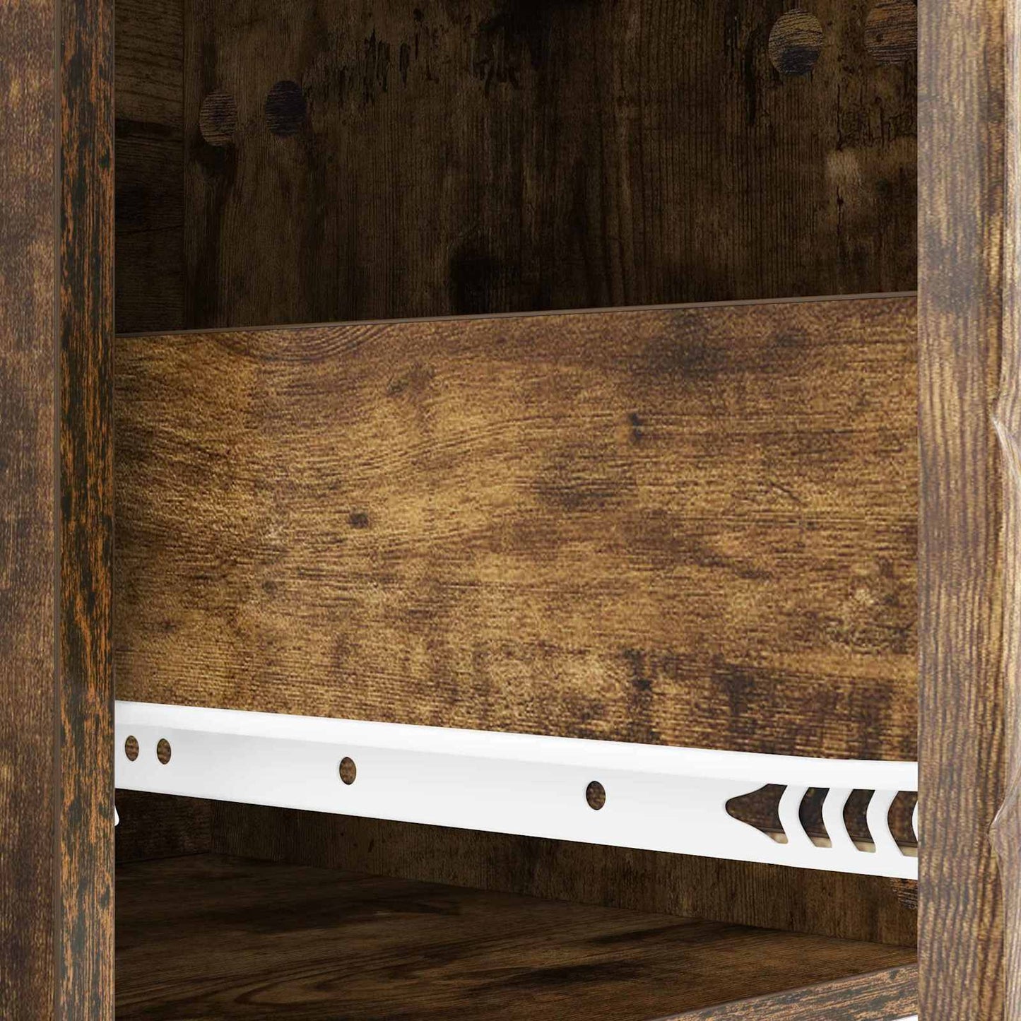 vidaXL Wall-Mounted Bedside Cabinet Smoked Oak 49 x 34.5 x 20 cm