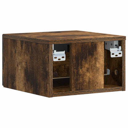 vidaXL Wall-Mounted Bedside Cabinet Smoked Oak 49 x 34.5 x 20 cm