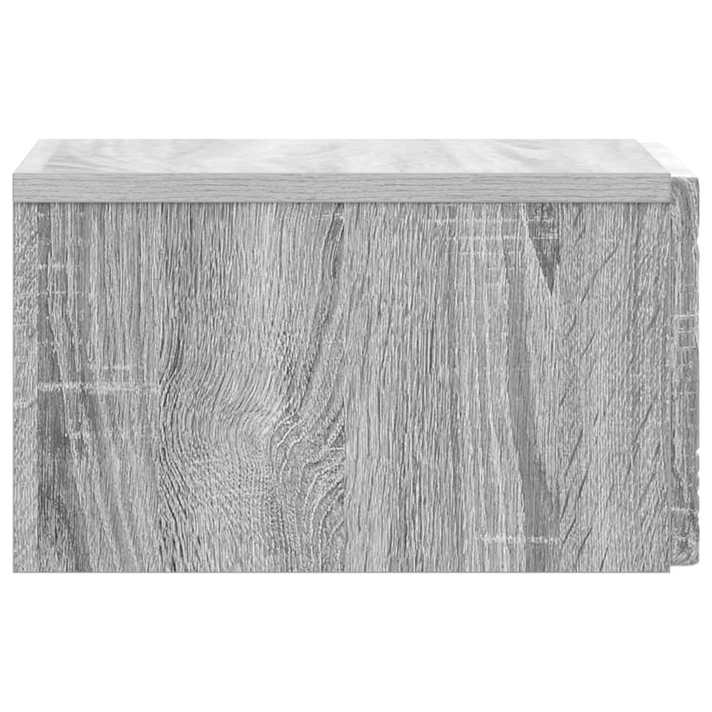 vidaXL Wall-Mounted Bedside Cabinet Grey Sonoma 49 x 34.5 x 20 cm