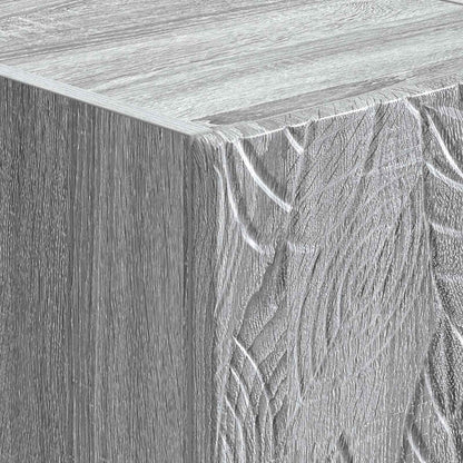 vidaXL Wall-Mounted Bedside Cabinet 2 pcs Grey Sonoma