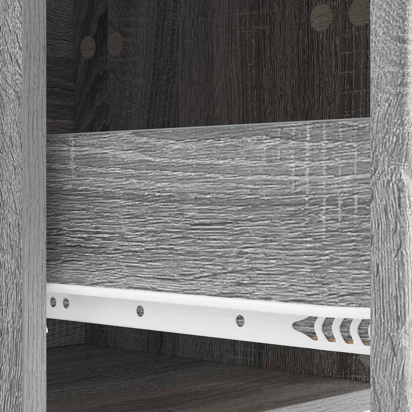 vidaXL Wall-Mounted Bedside Cabinet 2 pcs Grey Sonoma