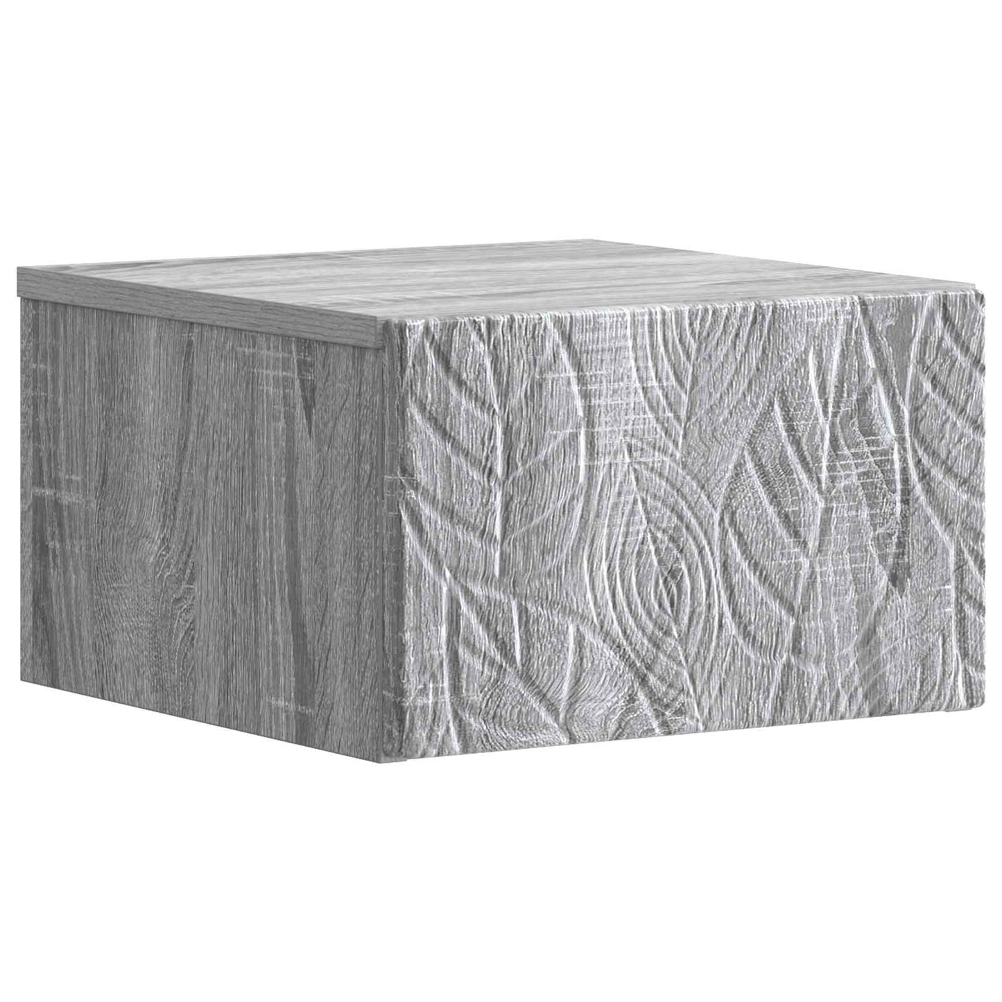 vidaXL Wall-Mounted Bedside Cabinet 2 pcs Grey Sonoma