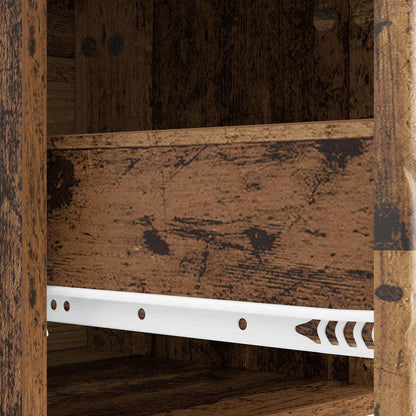 vidaXL Wall-Mounted Bedside Cabinet Old Wood 49 x 34.5 x 20 cm