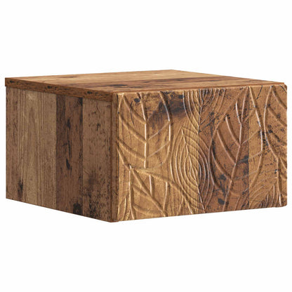 vidaXL Wall-Mounted Bedside Cabinet Old Wood 49 x 34.5 x 20 cm