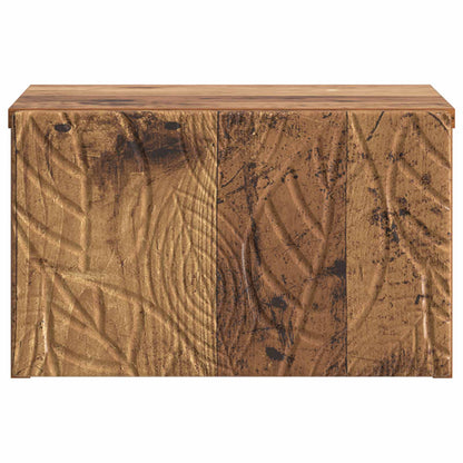 vidaXL Wall-Mounted Bedside Cabinet Old Wood 49 x 34.5 x 20 cm
