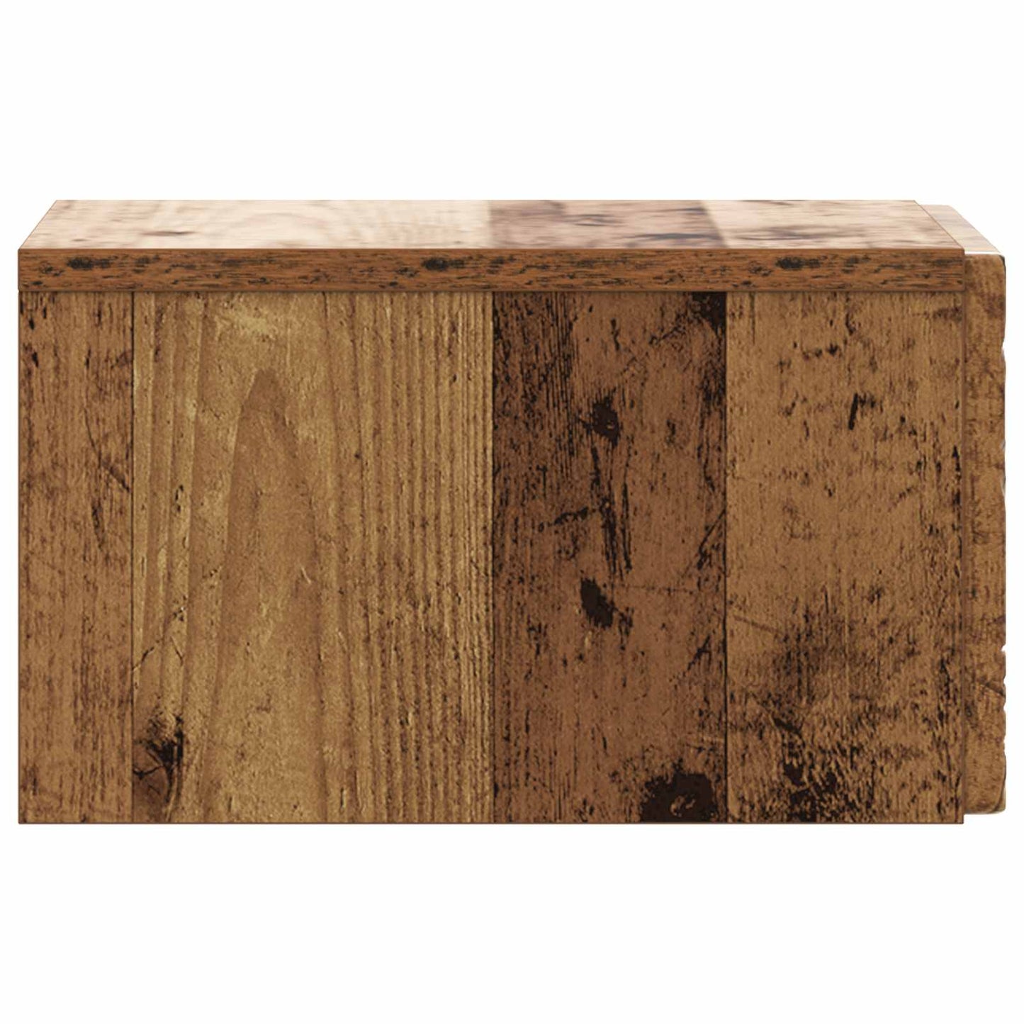 vidaXL Wall-Mounted Bedside Cabinet Old Wood 49 x 34.5 x 20 cm