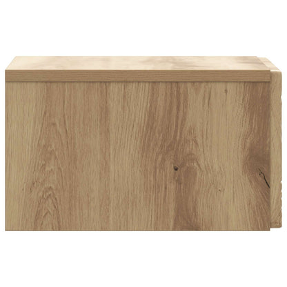 vidaXL Wall-Mounted Bedside Cabinet Artisan Oak 49 x 34.5 x 20 cm