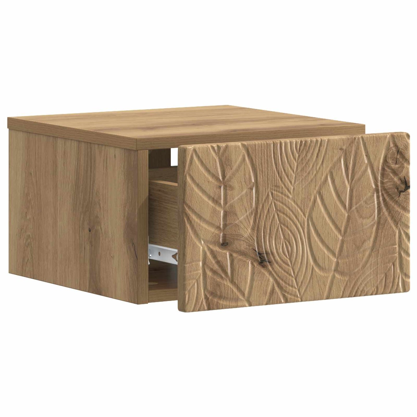 vidaXL Wall-Mounted Bedside Cabinet 2 pcs Artisan Oak