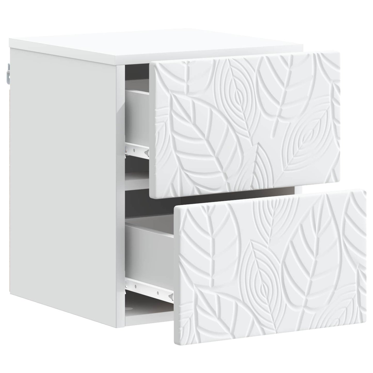 vidaXL Wall-Mounted Bedside Cabinet White 34.5 x 33 x 40 cm