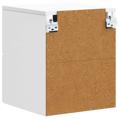 vidaXL Wall-Mounted Bedside Cabinet White 34.5 x 33 x 40 cm