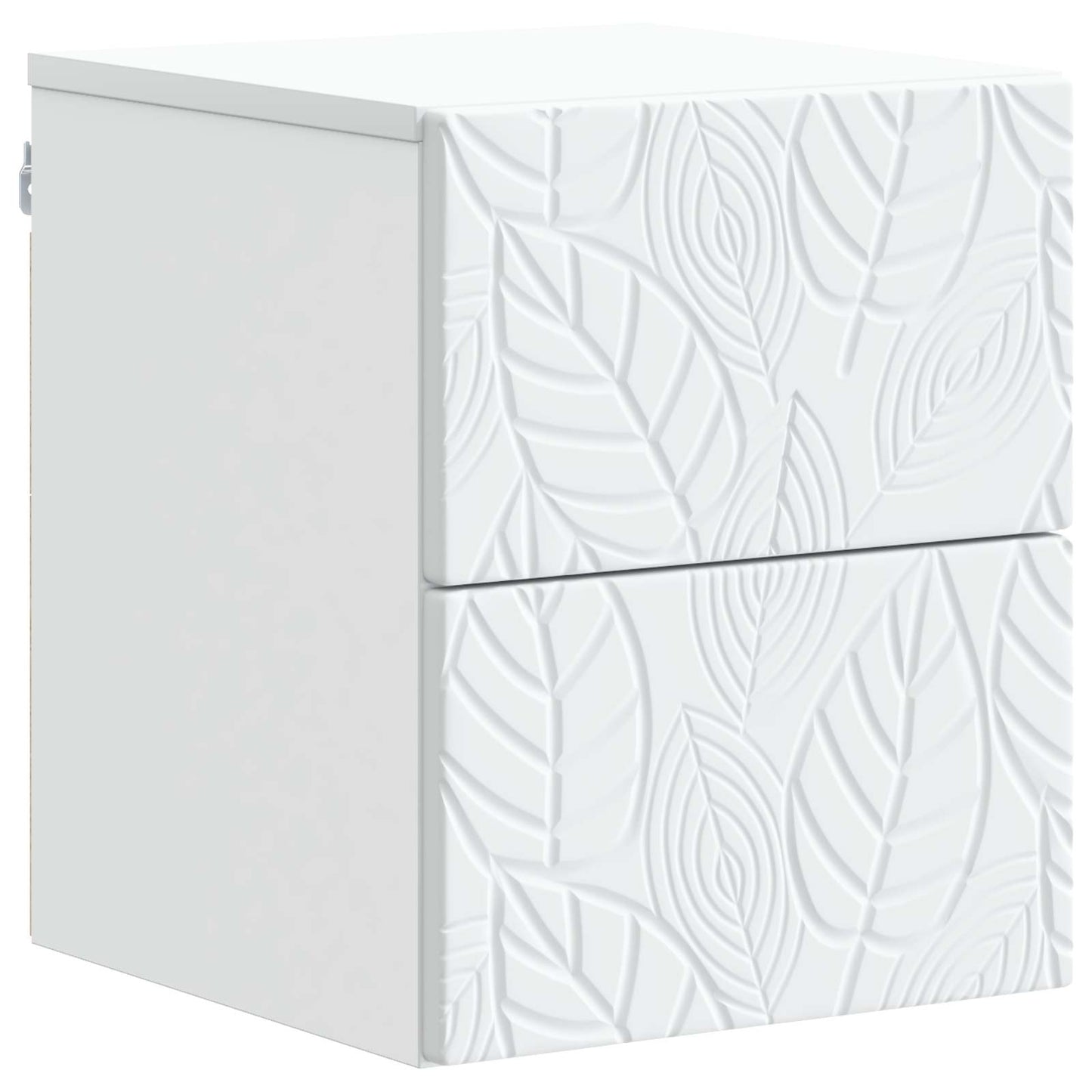 vidaXL Wall-Mounted Bedside Cabinet 2 pcs White 34.5 x 33 x 40 cm