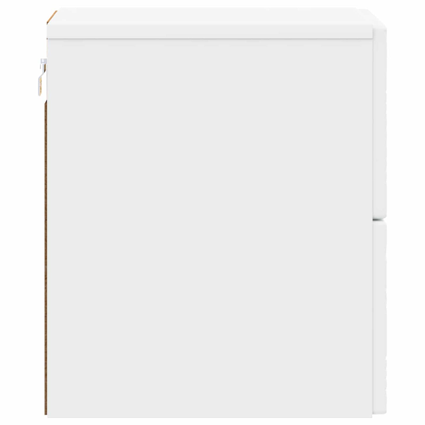vidaXL Wall-Mounted Bedside Cabinet 2 pcs White 34.5 x 33 x 40 cm