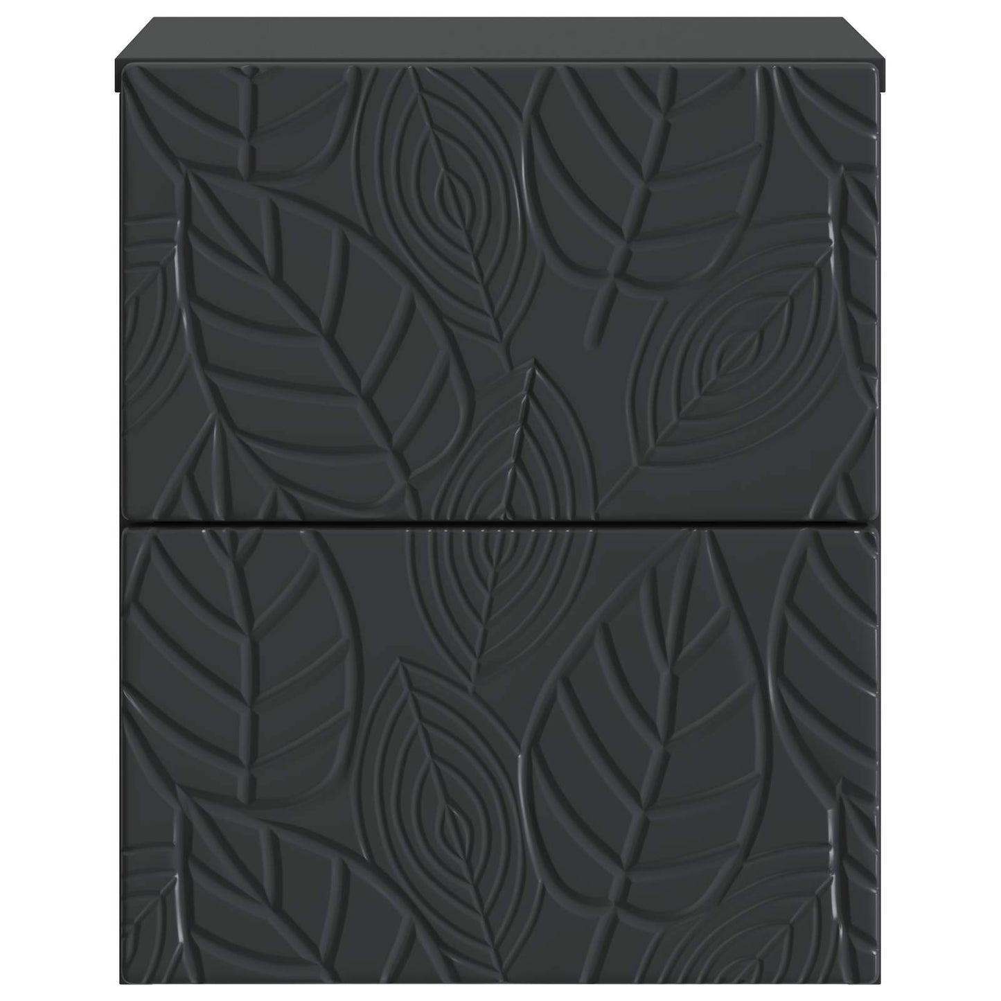 vidaXL Wall-Mounted Bedside Cabinet 2 pcs Black 34.5 x 33 x 40 cm
