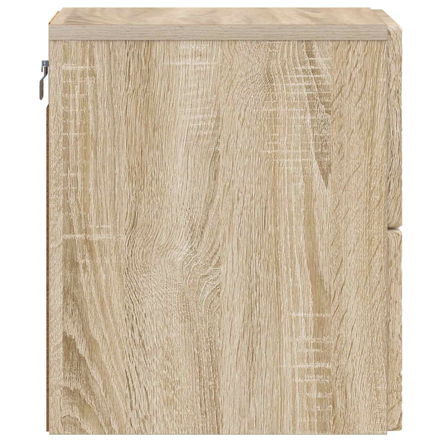 vidaXL Wall-Mounted Bedside Cabinet Sonoma Oak 34.5 x 33 x 40 cm