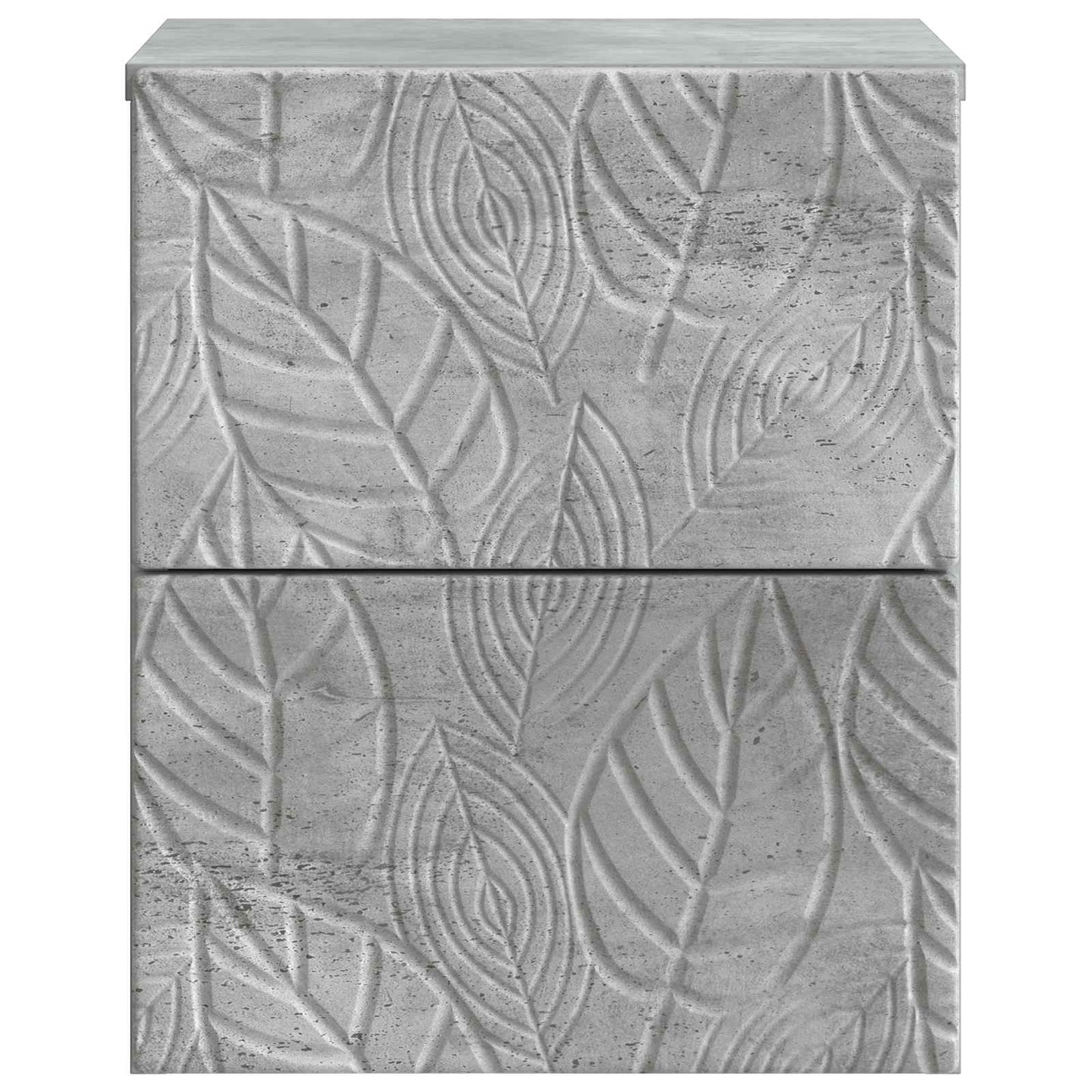vidaXL Wall-Mounted Bedside Cabinet 2 pcs Concrete Grey