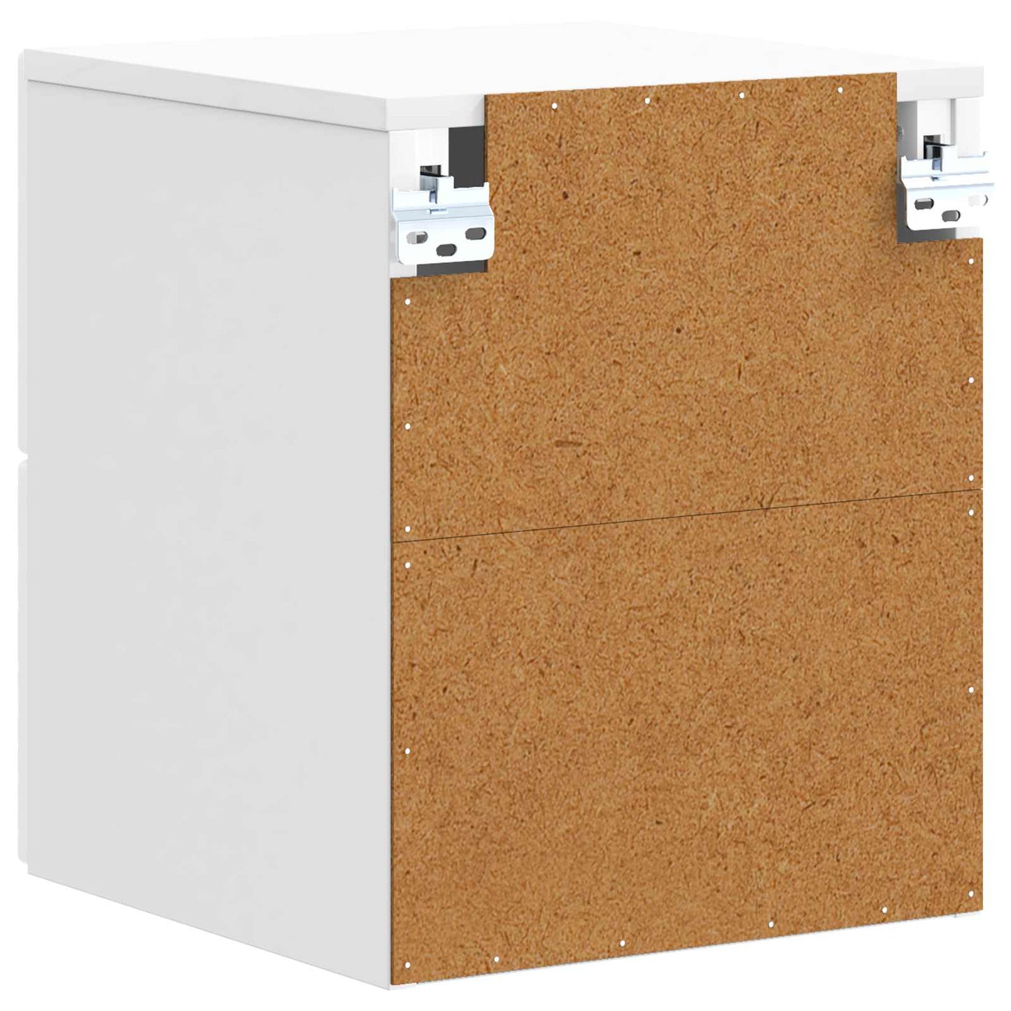vidaXL Wall-Mounted Bedside Cabinet High Gloss White 34.5 x 33 x 40 cm