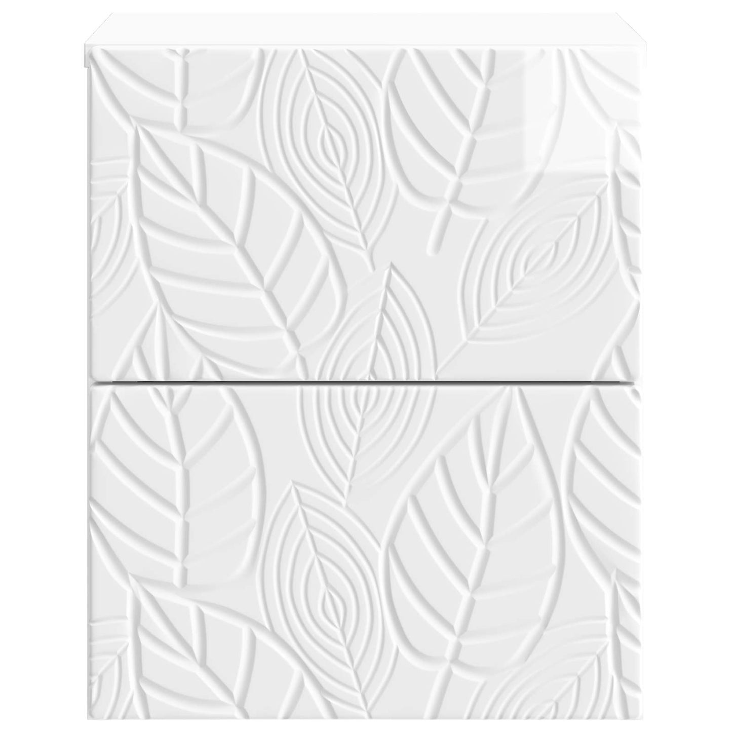 vidaXL Wall-Mounted Bedside Cabinet High Gloss White 34.5 x 33 x 40 cm