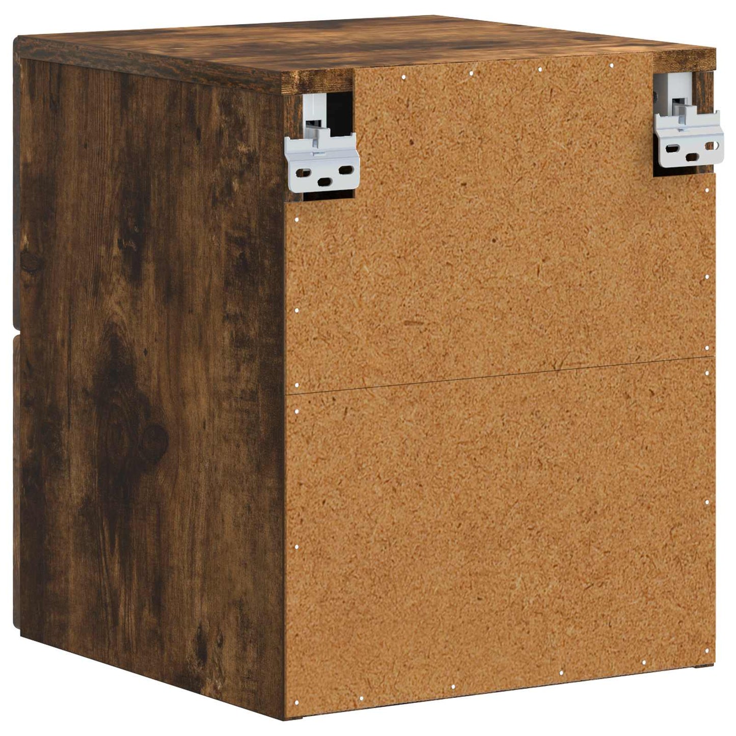 vidaXL Wall-Mounted Bedside Cabinet Smoked Oak 34.5 x 33 x 40 cm
