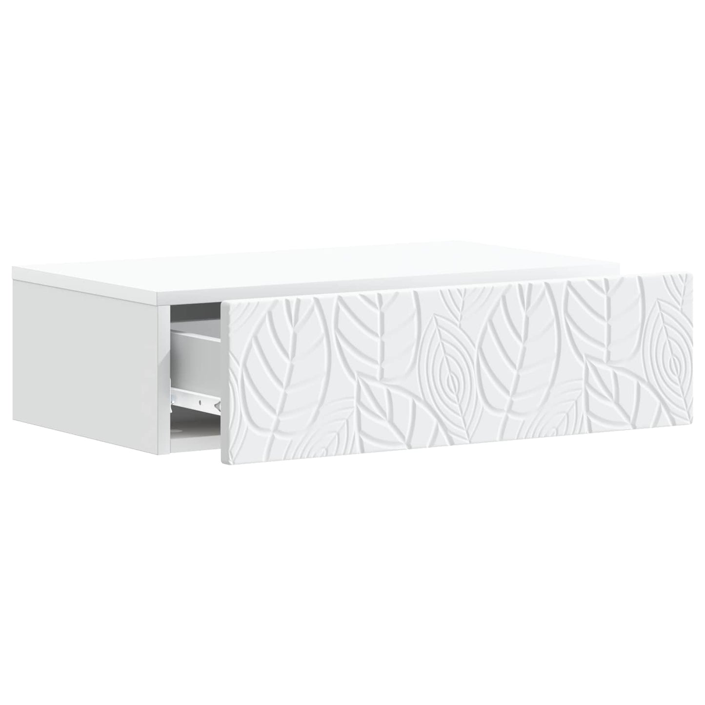 vidaXL Wall-Mounted Side Table White 59 x 34.5 x 17 cm Engineered Wood
