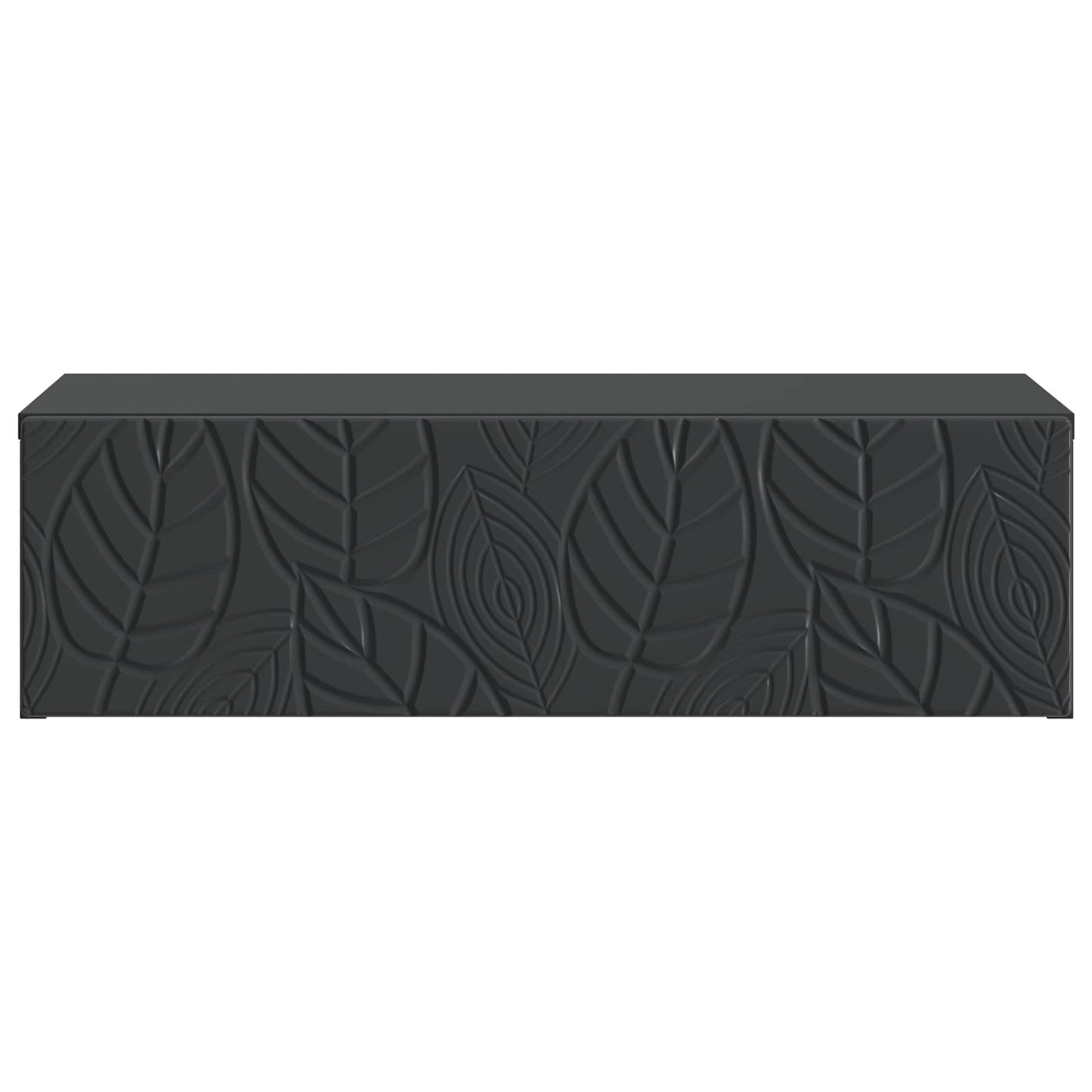 vidaXL Wall-Mounted Side Table Black 59 x 34.5 x 17 cm Engineered Wood