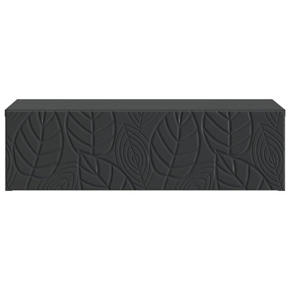 vidaXL Wall-Mounted Side Table Black 59 x 34.5 x 17 cm Engineered Wood