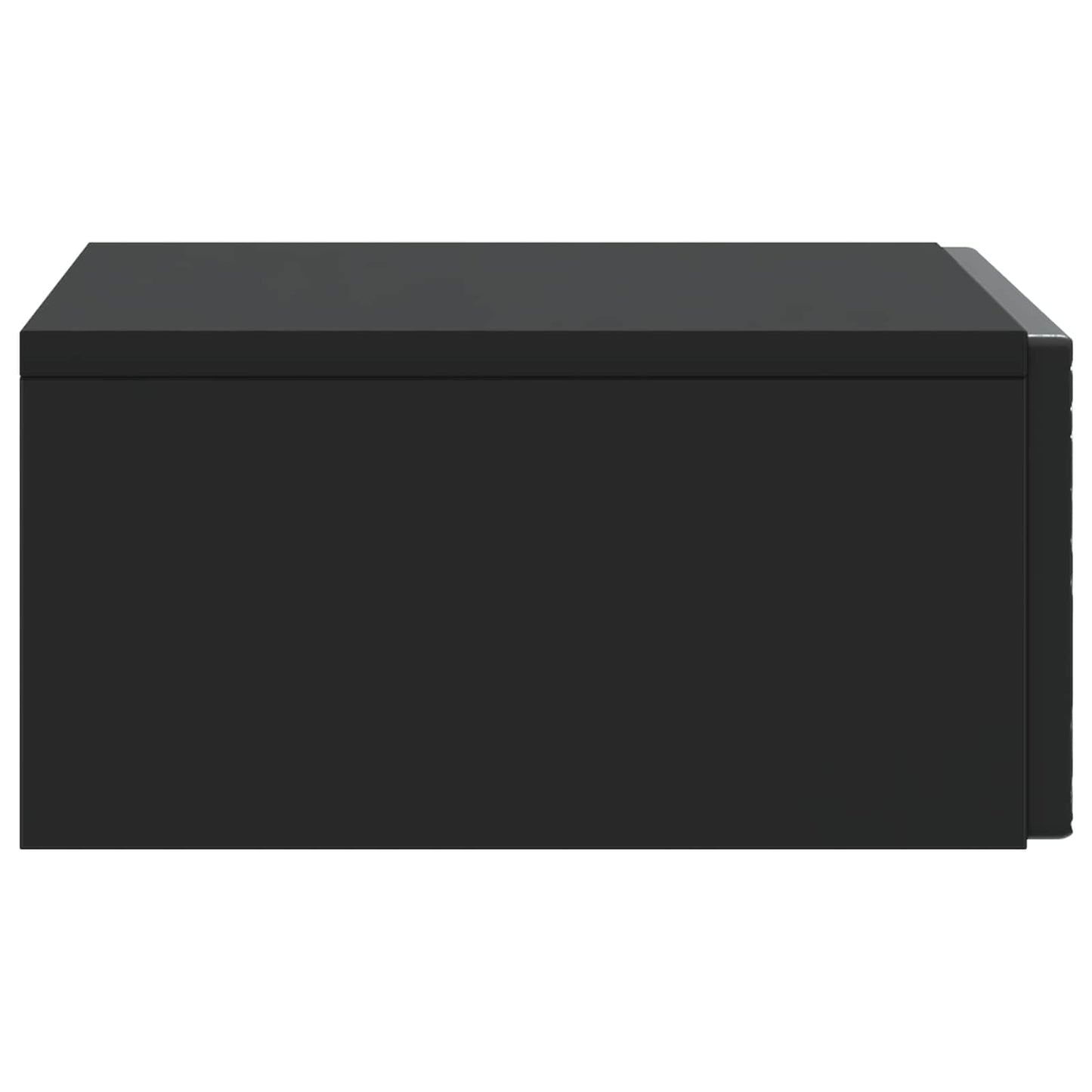 vidaXL Wall-Mounted Side Table Black 59 x 34.5 x 17 cm Engineered Wood
