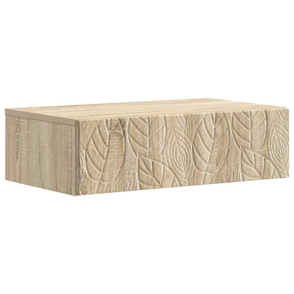 vidaXL Wall-Mounted Side Table Sonoma Oak 59 x 34.5 x 17 cm