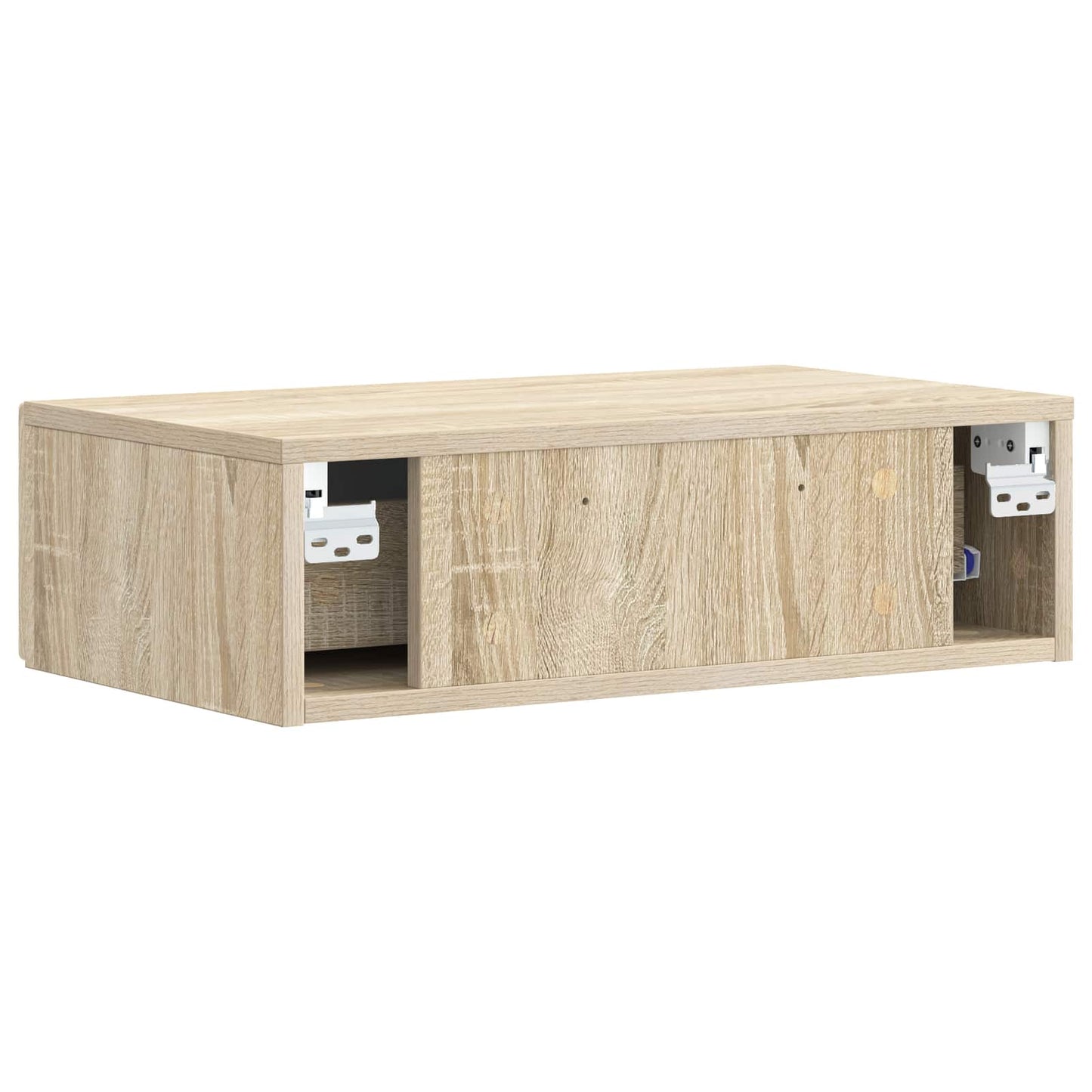 vidaXL Wall-Mounted Side Table Sonoma Oak 59 x 34.5 x 17 cm