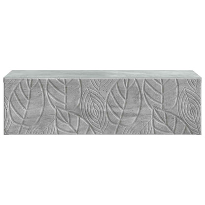 vidaXL Wall-Mounted Side Table Concrete Grey 59 x 34.5 x 17 cm