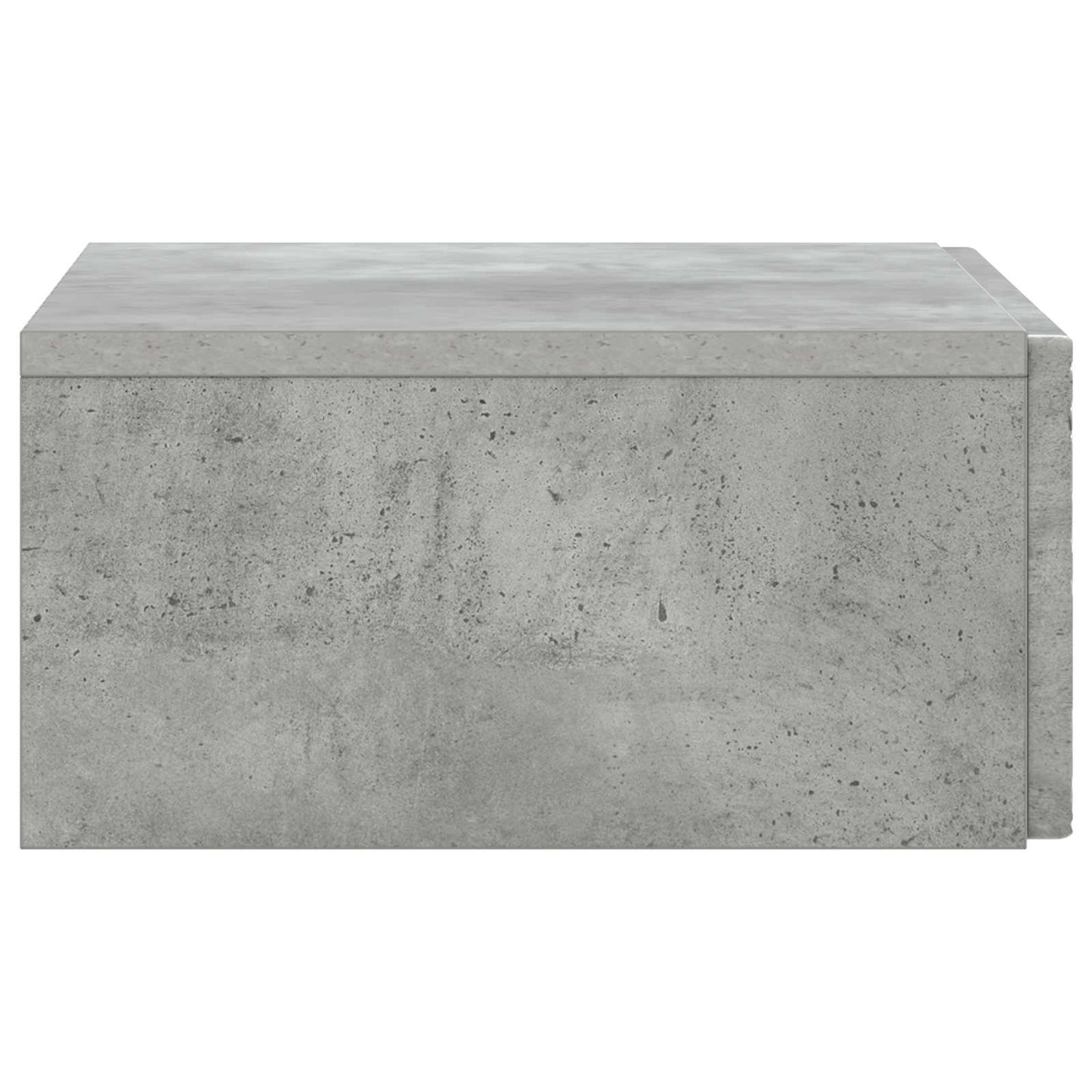 vidaXL Wall-Mounted Side Table Concrete Grey 59 x 34.5 x 17 cm