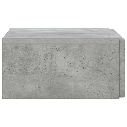 vidaXL Wall-Mounted Side Table Concrete Grey 59 x 34.5 x 17 cm
