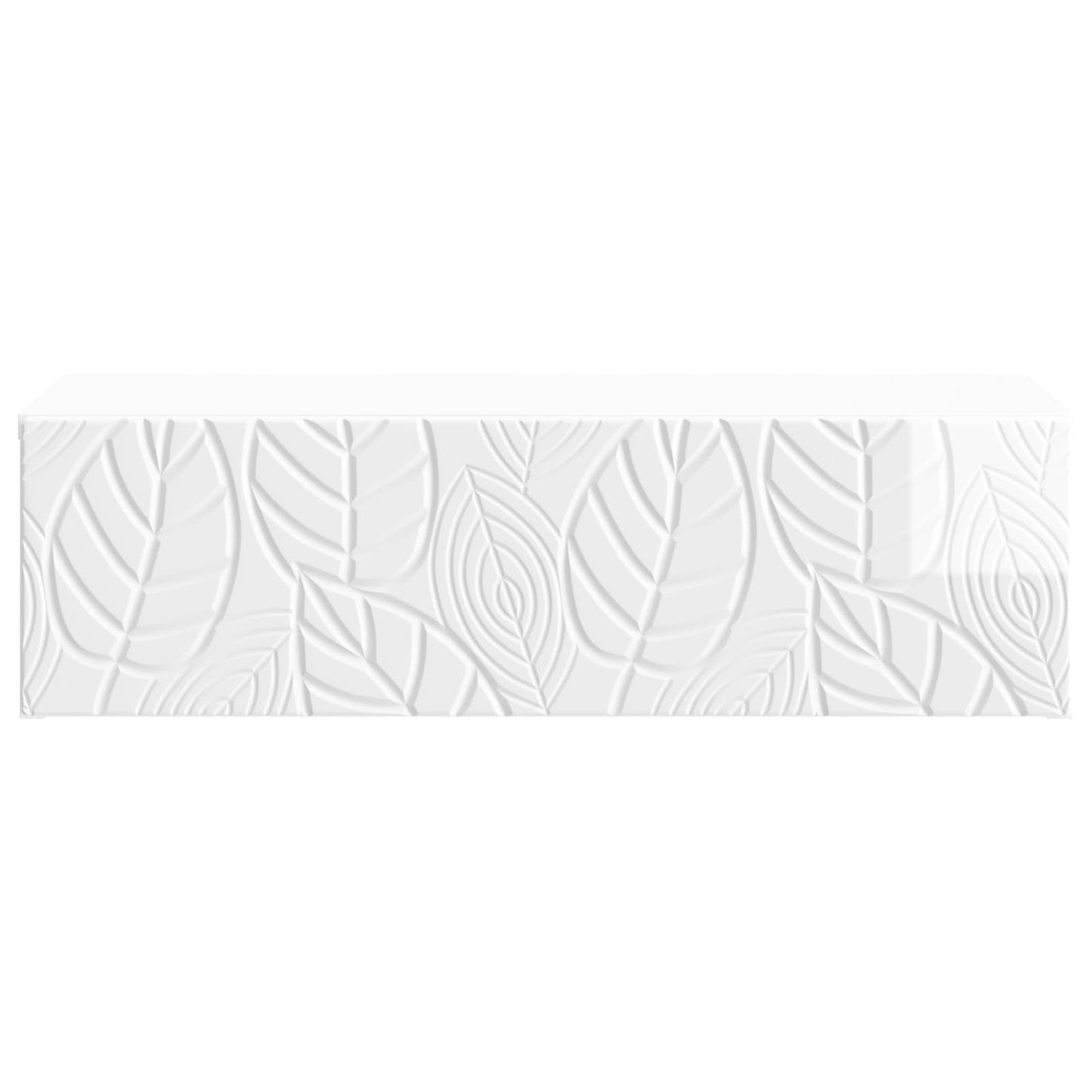 vidaXL Wall-Mounted Side Table High Gloss White 59 x 34.5 x 17 cm