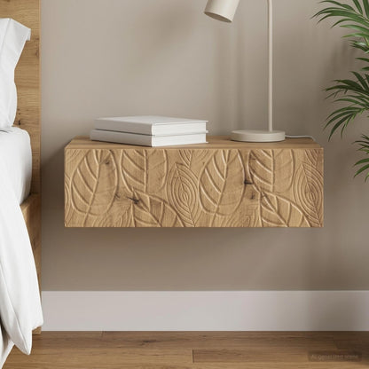 vidaXL Wall-Mounted Side Table Artisan Oak 59 x 34.5 x 17 cm