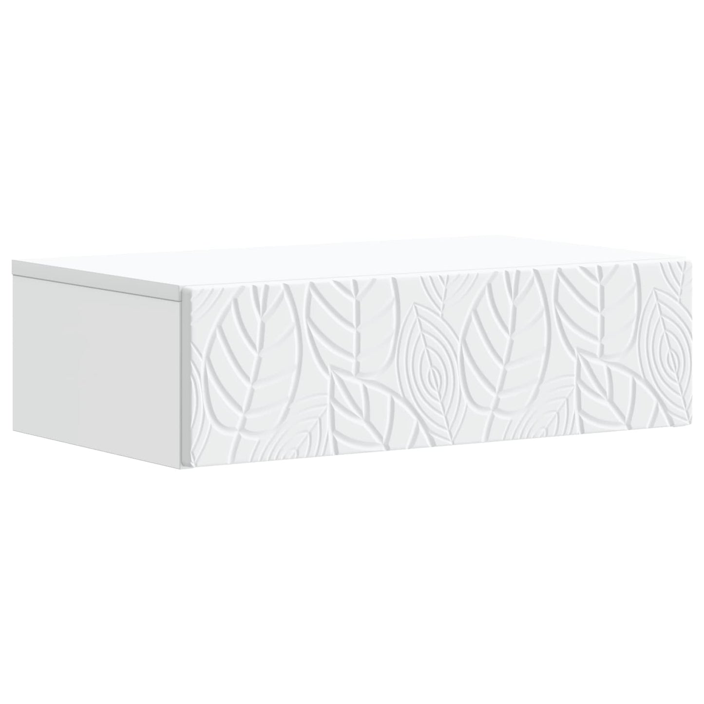 vidaXL Wall-Mounted Side Table White 87.5 x 34.5 x 17 cm