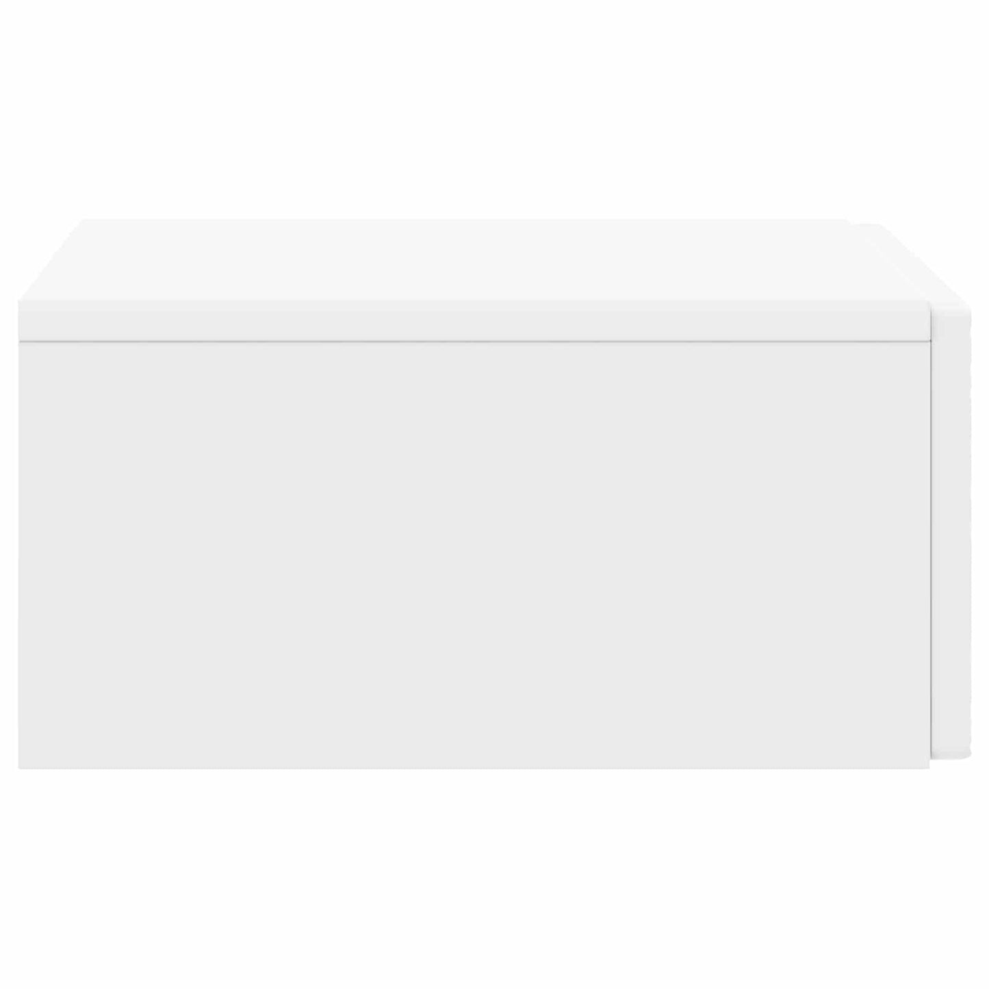 vidaXL Wall-Mounted Side Table White 87.5 x 34.5 x 17 cm
