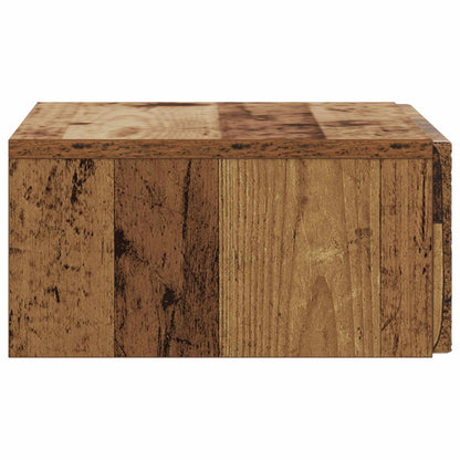 vidaXL Wall-Mounted Side Table Old Wood 87.5 x 34.5 x 17 cm