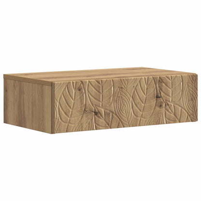 vidaXL Wall-Mounted Side Table Artisan Oak 87.5 x 34.5 x 17 cm
