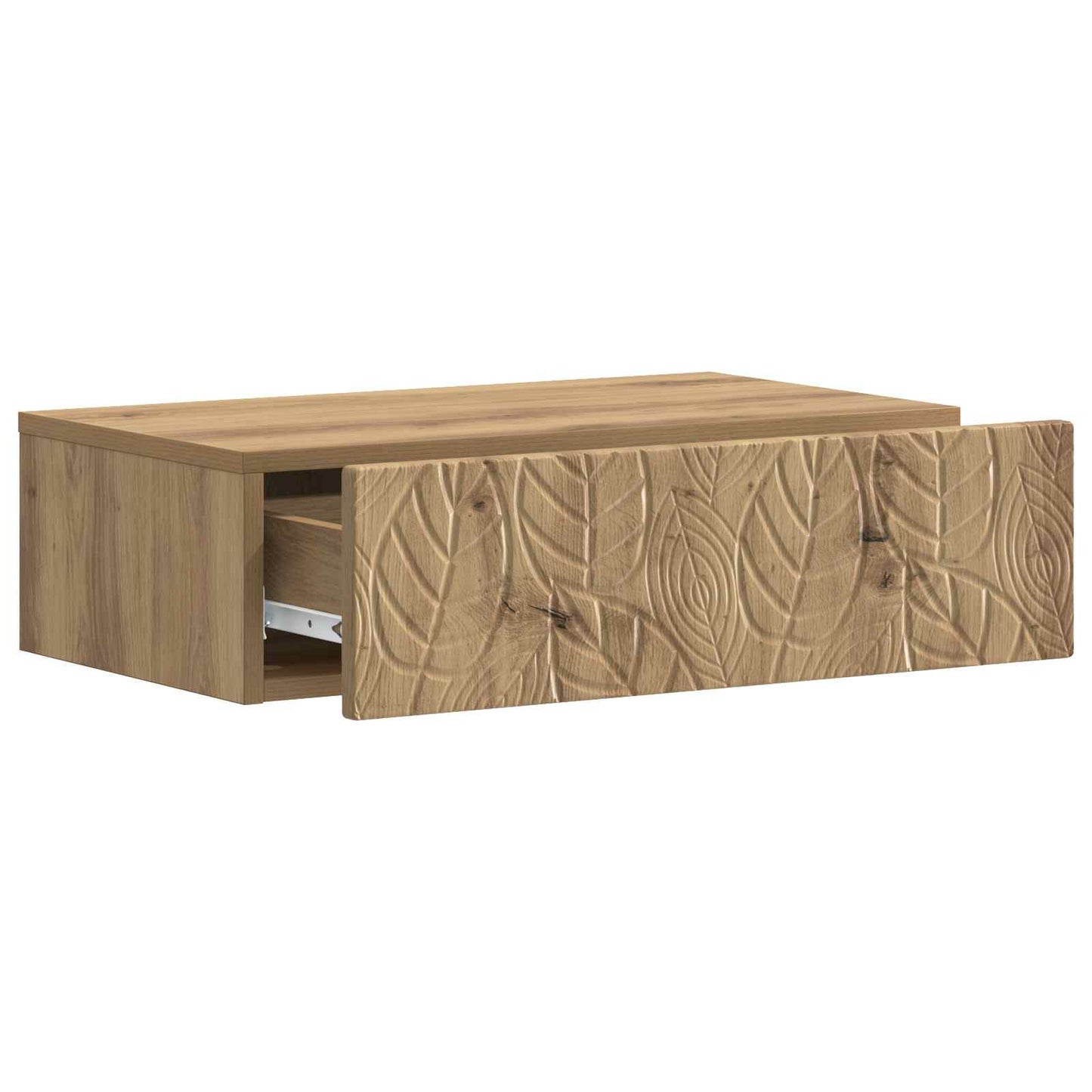 vidaXL Wall-Mounted Side Table Artisan Oak 87.5 x 34.5 x 17 cm